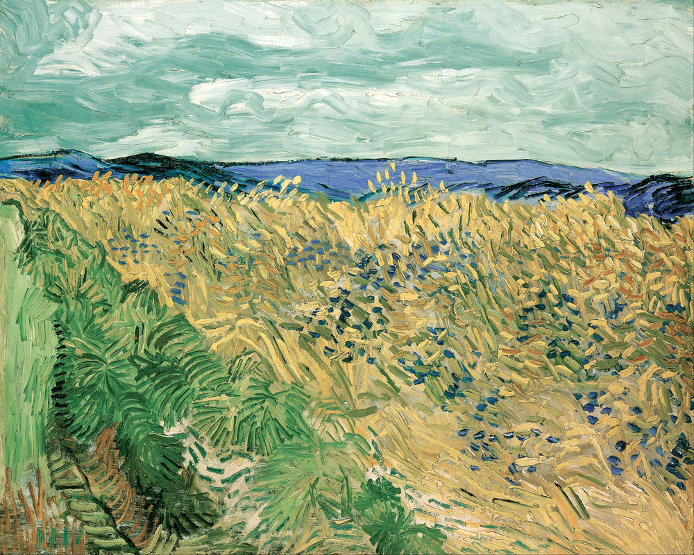 Vincent van Gogh Print, 064 Wheatfield With Cornflowers (1890)_10x8 as an unframed print