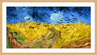 Vincent van Gogh Print, 065 Wheatfield_with_crows_12x6 in an oak frame