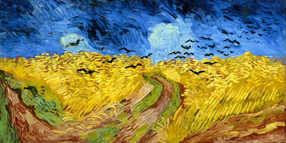 Vincent van Gogh Print, 065 Wheatfield_with_crows_12x6 as an unframed print