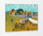Vincent van Gogh Print, 083 Farmhouse_in_Provence,_1888_10x8 as a ready-to-hang canvas panel