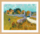 Vincent van Gogh Print, 083 Farmhouse_in_Provence,_1888_10x8 in an oak frame