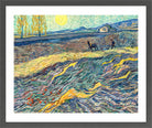 Vincent van Gogh Print, 091 Laboureur dans un champ (1889)_10x8 in a dark grey frame