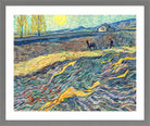 Vincent van Gogh Print, 091 Laboureur dans un champ (1889)_10x8 in a light grey frame