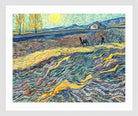 Vincent van Gogh Print, 091 Laboureur dans un champ (1889)_10x8 in a white frame