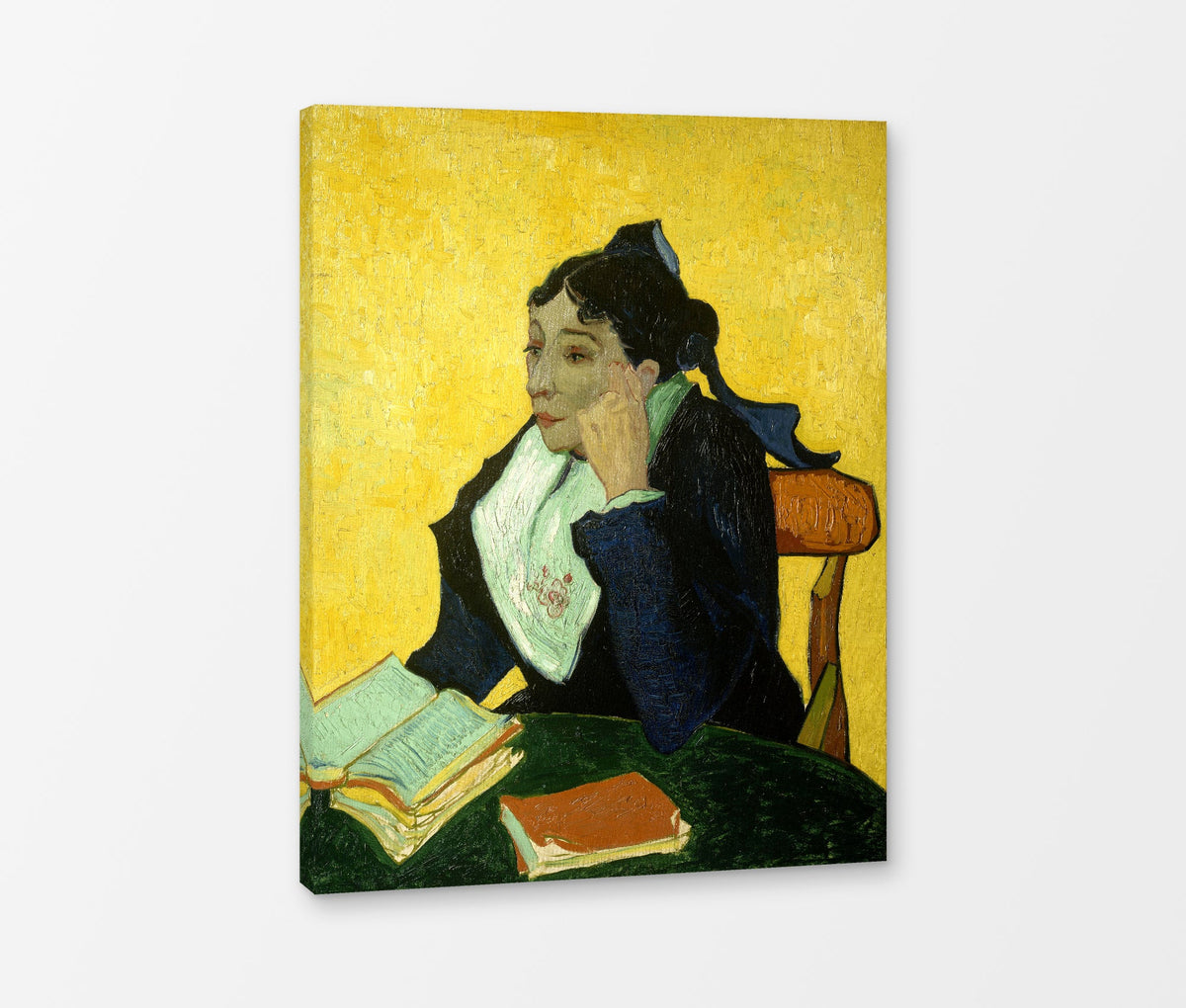 Vincent van Gogh Print, 093 L'Arlésienne (Porträt der Mme Ginoux)_10x8 as a ready-to-hang canvas panel