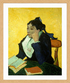 Vincent van Gogh Print, 093 L'Arlésienne (Porträt der Mme Ginoux)_10x8 in an oak frame