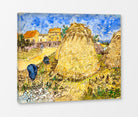 Vincent van Gogh Print, 099 Meules de blé (1888)_10x8 as a ready-to-hang canvas panel