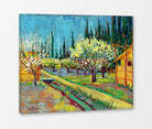 Vincent van Gogh Print, 102 Orchard Bordered by Cypresses_10x8 as a ready-to-hang canvas panel