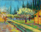 Vincent van Gogh Print, 102 Orchard Bordered by Cypresses_10x8 as an unframed print