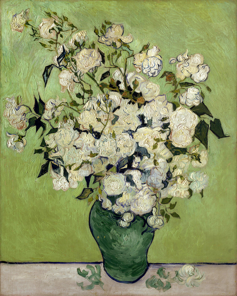 Vincent van Gogh Print, 106 Pink Roses in a Vase_10x8 as an unframed print