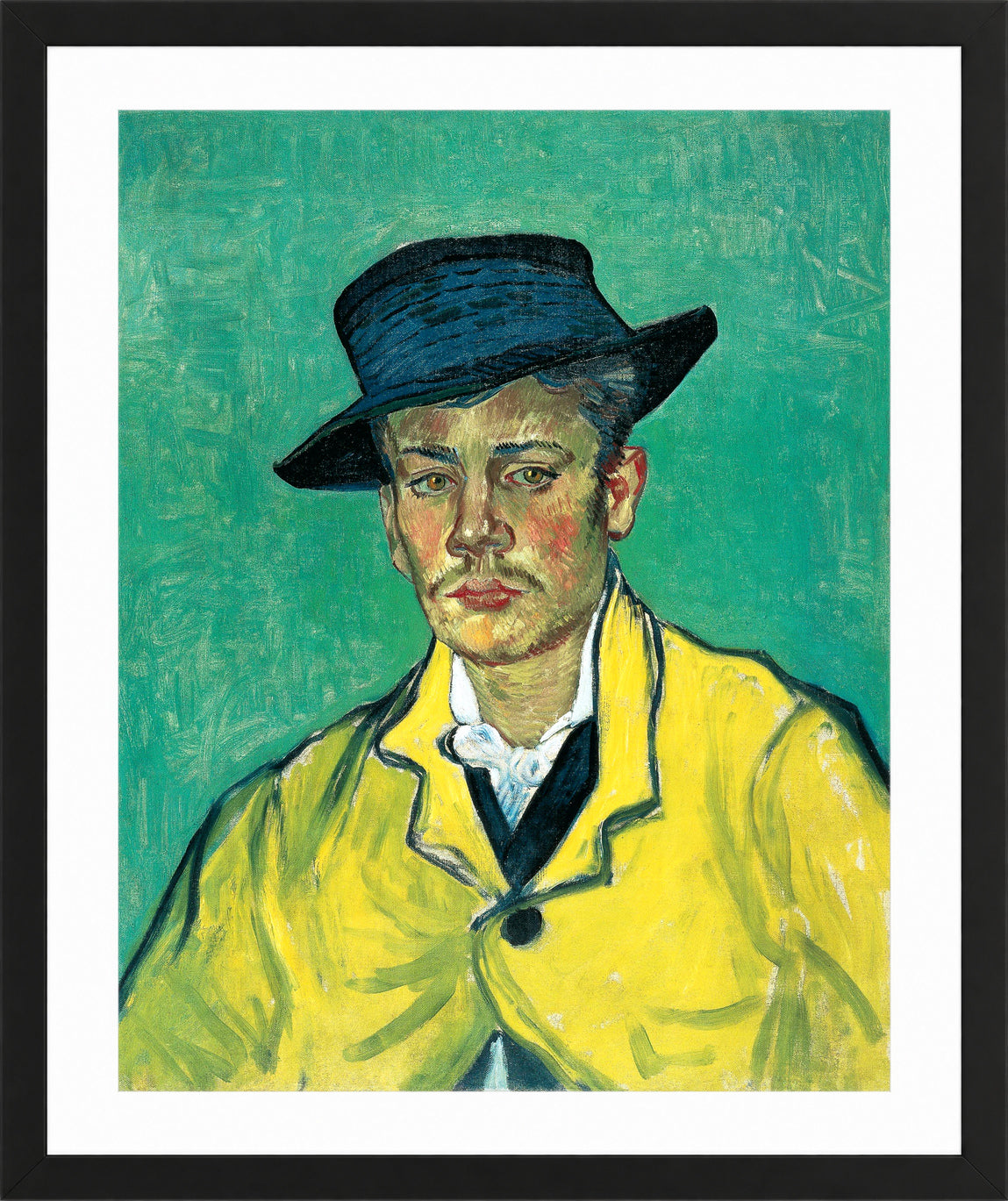 Vincent van Gogh Print, 109 Portrait of Armand Roulin_10x8 in a black frame