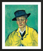 Vincent van Gogh Print, 109 Portrait of Armand Roulin_10x8 in a black frame