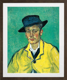 Vincent van Gogh Print, 109 Portrait of Armand Roulin_10x8 in a brown frame