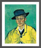 Vincent van Gogh Print, 109 Portrait of Armand Roulin_10x8 in a dark grey frame