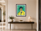 Vincent van Gogh Print, 109 Portrait of Armand Roulin_10x8 displayed above a console table