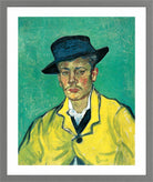 Vincent van Gogh Print, 109 Portrait of Armand Roulin_10x8 in a light grey frame