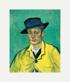 Vincent van Gogh Print, 109 Portrait of Armand Roulin_10x8 with an off-white border for rolled canvas