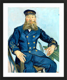 Vincent van Gogh Print, 110 Portrait of the Postman Joseph Roulin_10x8 in a black frame
