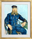 Vincent van Gogh Print, 110 Portrait of the Postman Joseph Roulin_10x8 in a gold frame