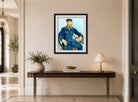 Vincent van Gogh Print, 110 Portrait of the Postman Joseph Roulin_10x8 displayed above a console table