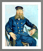 Vincent van Gogh Print, 110 Portrait of the Postman Joseph Roulin_10x8 in a light grey frame