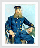 Vincent van Gogh Print, 110 Portrait of the Postman Joseph Roulin_10x8 in a white frame