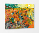 Vincent van Gogh Print, 112 Red Vineyard at Arles (1888)_10x8 as a ready-to-hang canvas panel