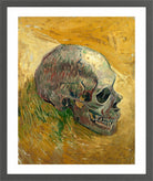 Vincent van Gogh Print, 117 skull_10x8 in a dark grey frame
