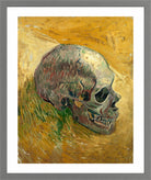 Vincent van Gogh Print, 117 skull_10x8 in a light grey frame
