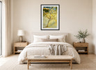 Vincent van Gogh Print, 118 Small pear tree in blossom (1888)_12x8 displayed above a bed