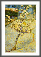 Vincent van Gogh Print, 118 Small pear tree in blossom (1888)_12x8 in a dark grey frame