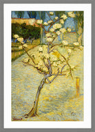 Vincent van Gogh Print, 118 Small pear tree in blossom (1888)_12x8 in a light grey frame