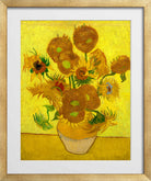 Vincent van Gogh Print, 122 sunflowers_10x8 in a gold frame