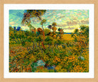 Vincent van Gogh Print, 123 Sunset at Montmajour 1888_10x8 in an oak frame