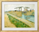 Vincent van Gogh Print, 130 The Langlois bridge (1888)_10x8 in a gold frame