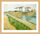 Vincent van Gogh Print, 130 The Langlois bridge (1888)_10x8 in an oak frame