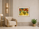 Vincent van Gogh Print, 131 the night cafe_10x8 displayed in an Art Deco interior