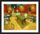 Vincent van Gogh Print, 131 the night cafe_10x8 in a black frame