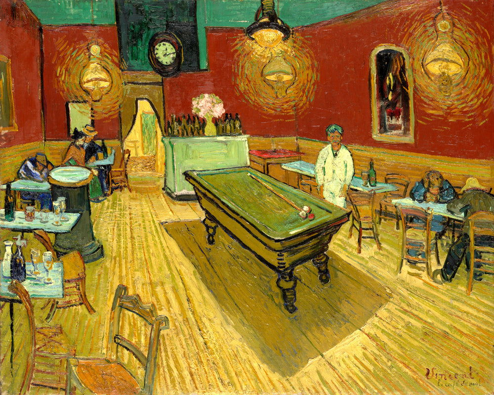 Vincent van Gogh Print, 131 the night cafe_10x8 as an unframed print