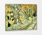 Vincent van Gogh Print, 134 The Road Menders (1889) as a ready-to-hang canvas panel