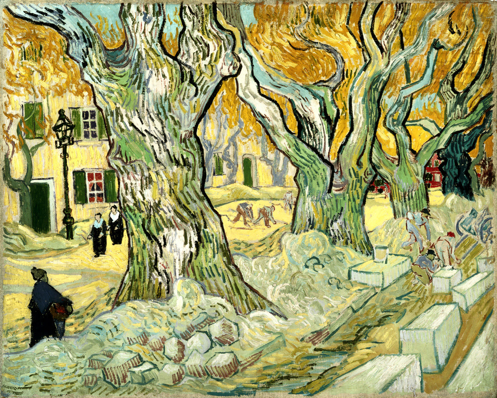 Vincent van Gogh Print, 134 The Road Menders (1889) as an unframed print