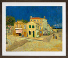 Vincent van Gogh Print, 137 the yellow house_10x8 in a brown frame
