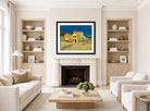 Vincent van Gogh Print, 137 the yellow house_10x8 displayed in a Scandinavian living room