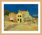 Vincent van Gogh Print, 137 the yellow house_10x8 in an oak frame