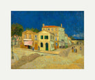 Vincent van Gogh Print, 137 the yellow house_10x8 with an off-white border for rolled canvas