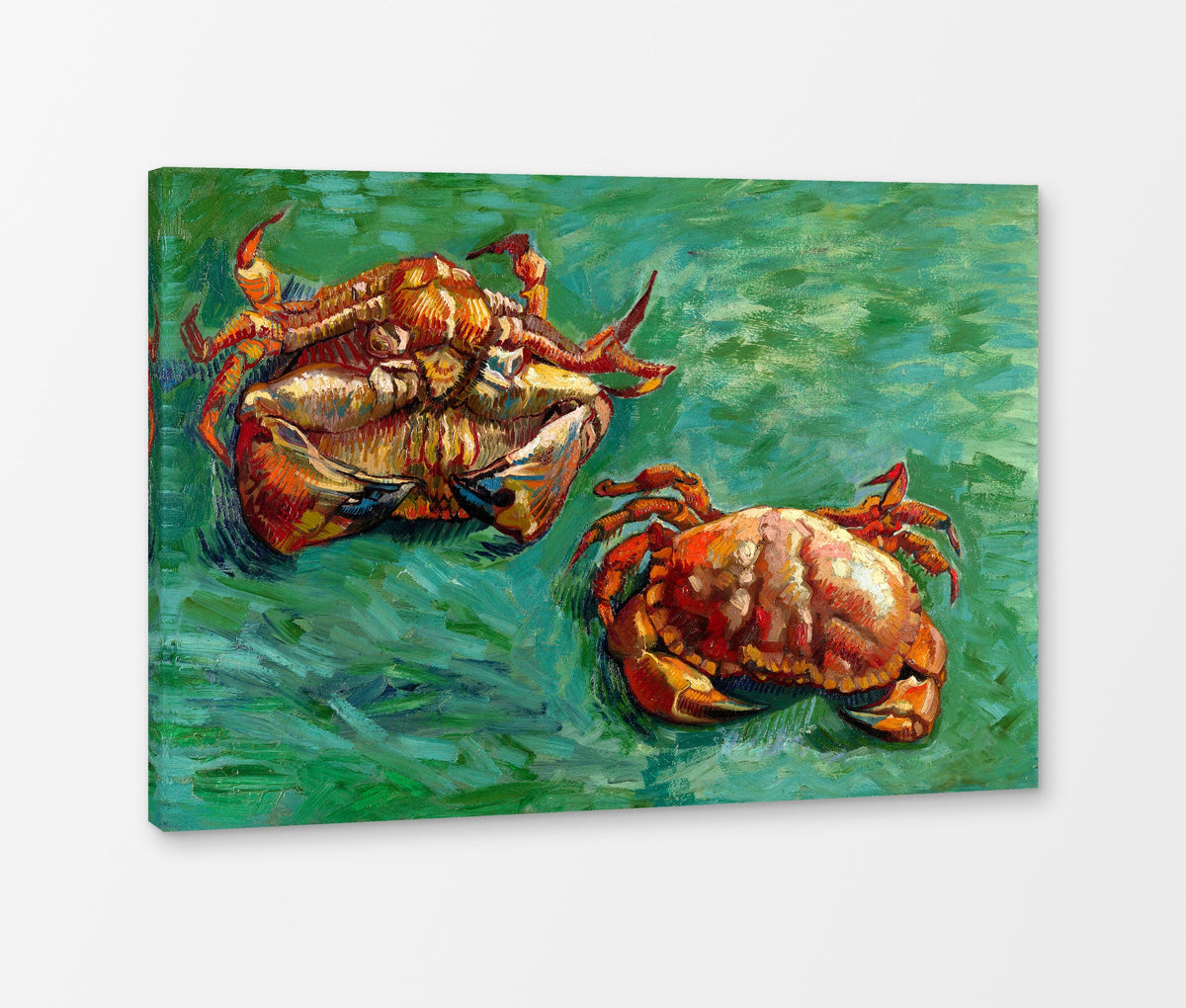 Vincent van Gogh Print, 141 Two Crabs_12x8 as a ready-to-hang canvas panel