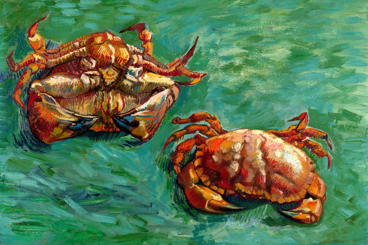 Vincent van Gogh Print, 141 Two Crabs_12x8 as an unframed print