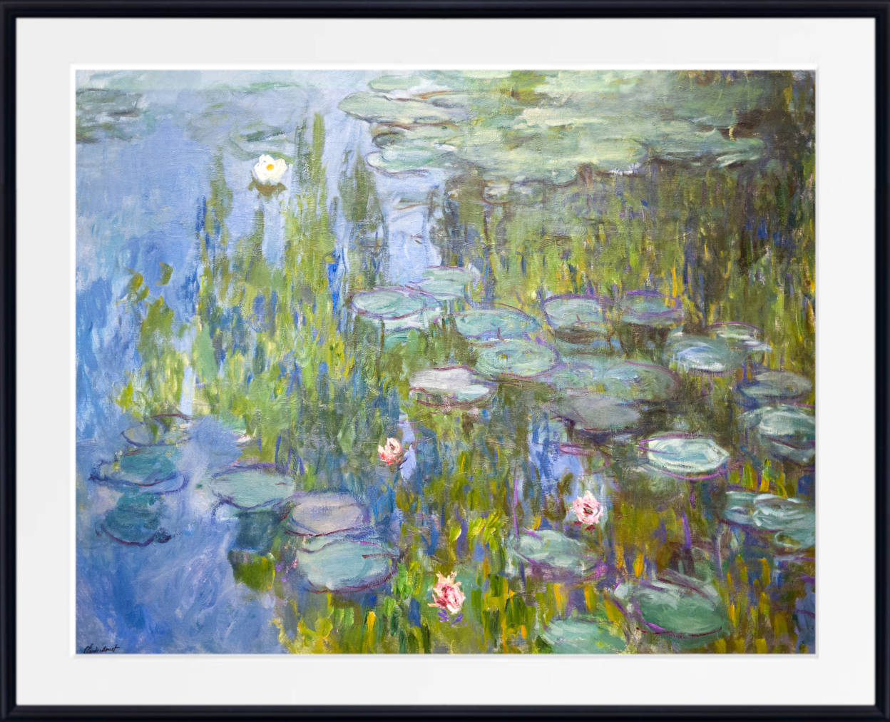 Claude Monet Fine Art Print, Water Lilies