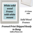 Solid Wood Frames for gallery quality prints exclusively at GalleryThane