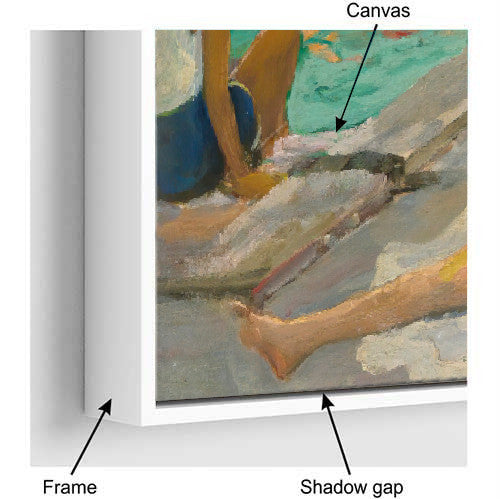 Wooden Floating Frames For Canvas Panels - Landscape, Square and Portrait Formats - White - GalleryThane